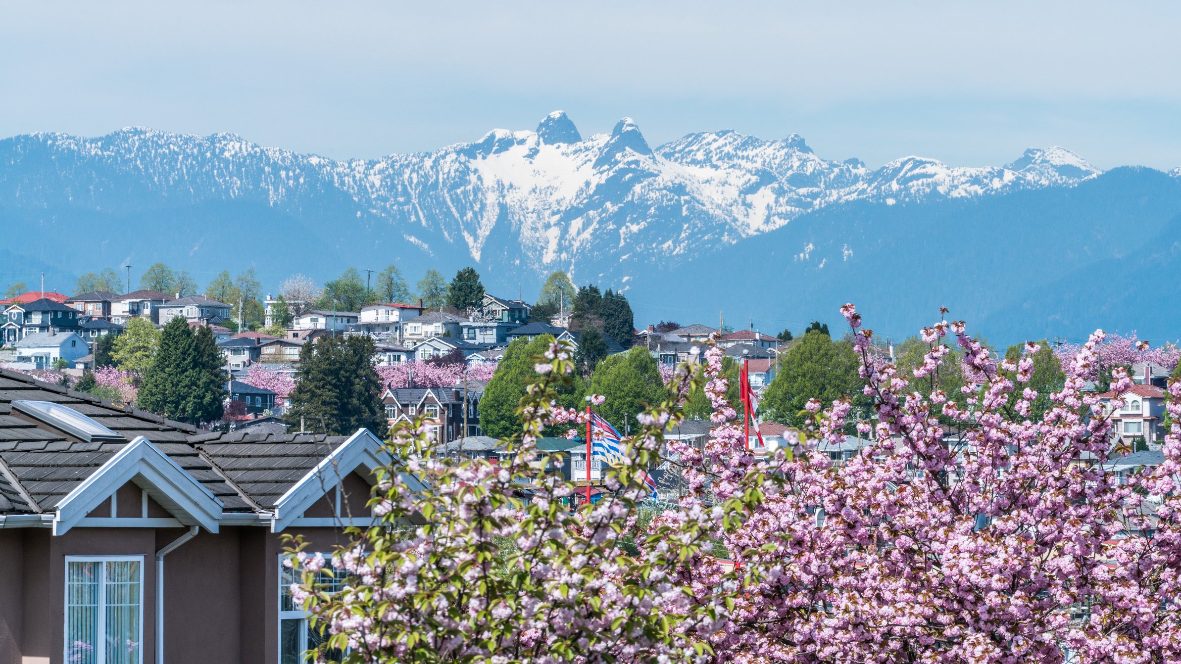 spring city landscape,Vancouver Canada