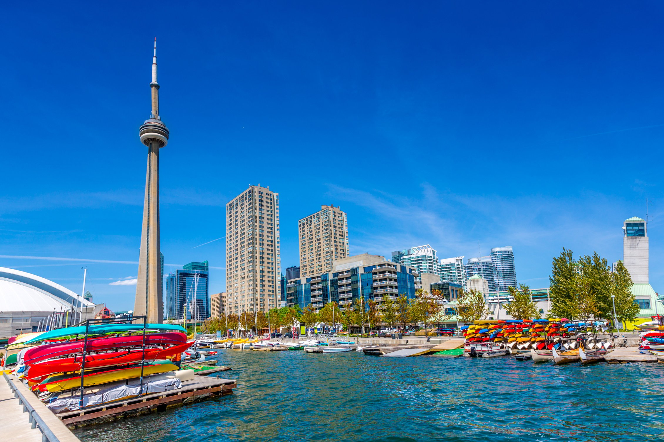 Toronto Harbour Front in Summer Canada